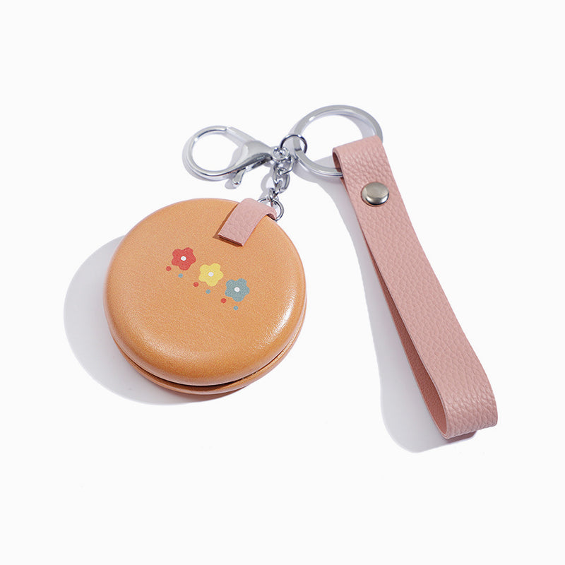 Little Flower Mirror Keychain-Orange