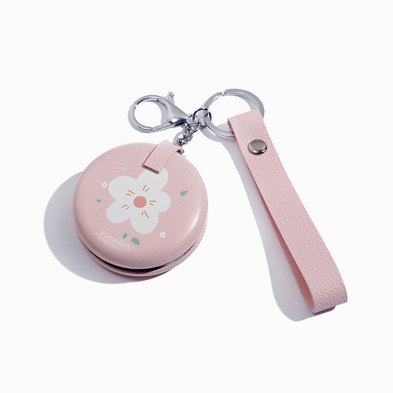 Little Flower Mirror Keychain-Pink