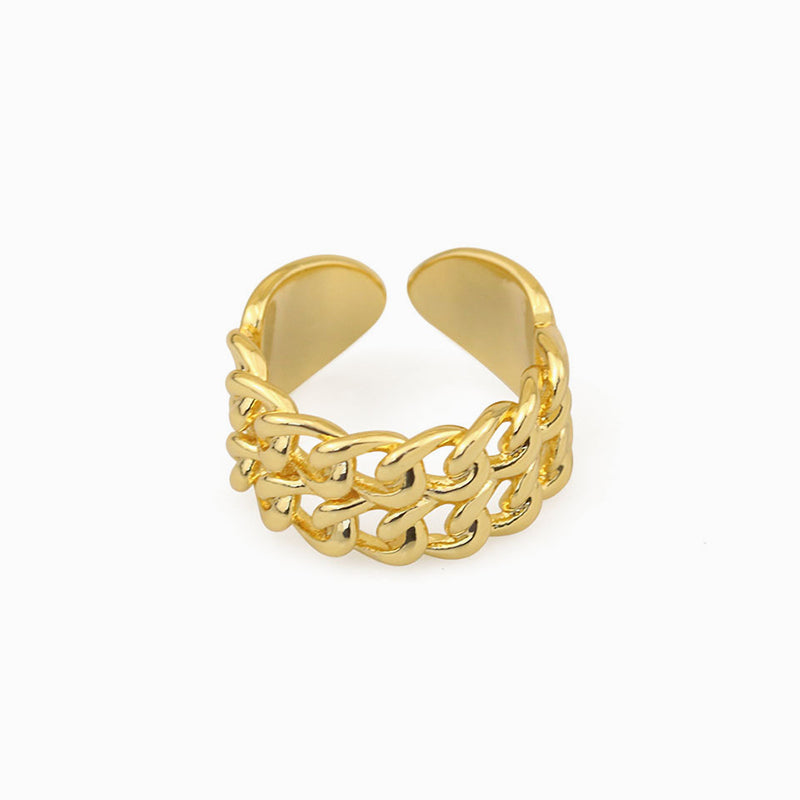 Double Chain Gold OpenRing