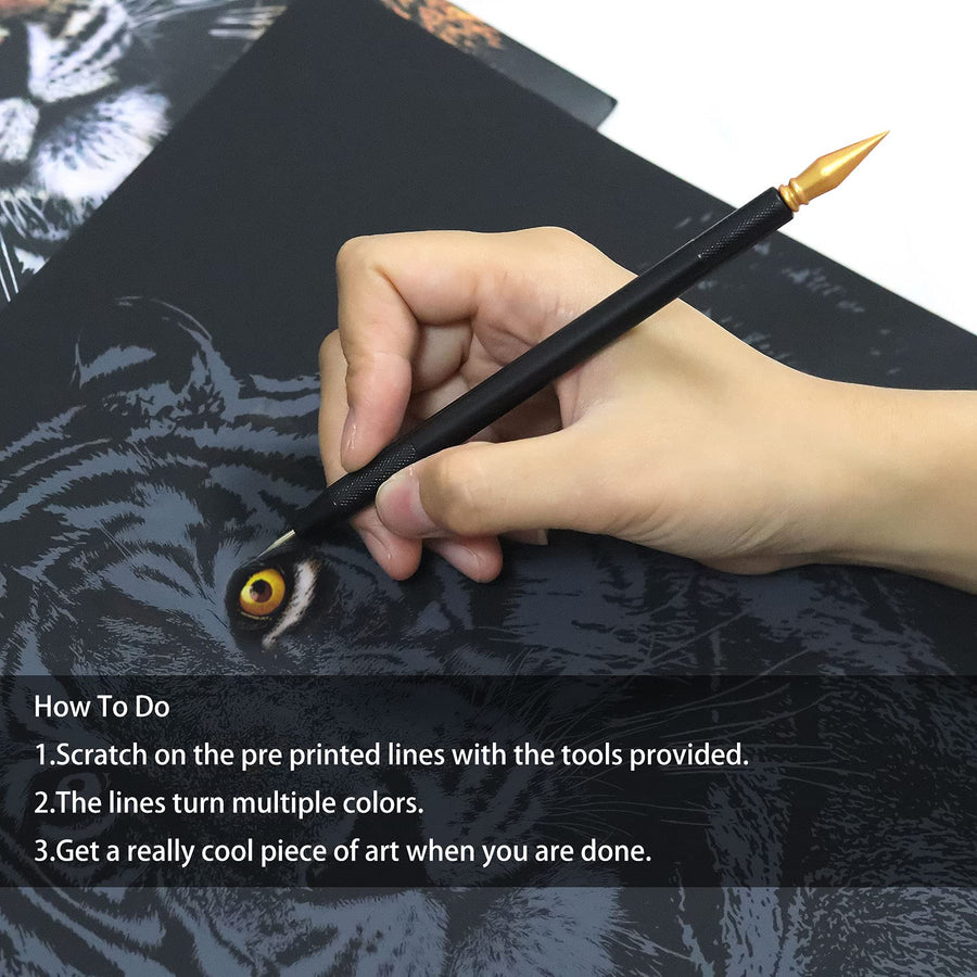 Scratch Animal Art Painting Paper