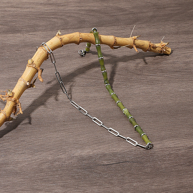 Bamboo Shape Necklace