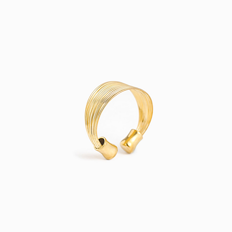 Gold Nowl Open Ring