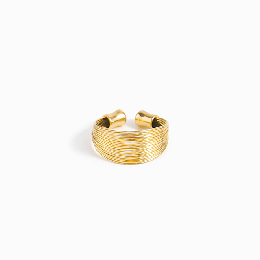 Gold Nowl Open Ring
