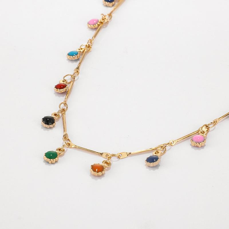 Candy Colored Stone Necklace