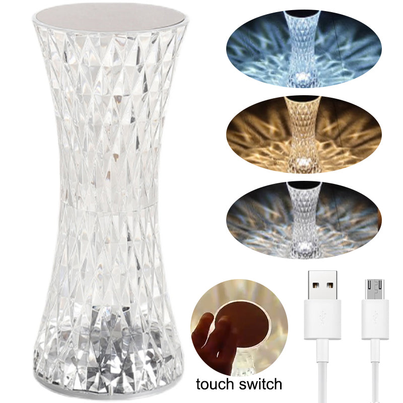 Touch Remote Control Crystal Table Lamp