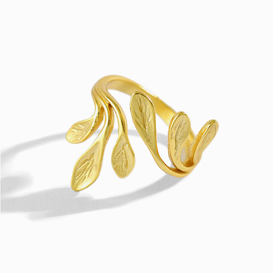 Greece Olive Vermeil Open Ring