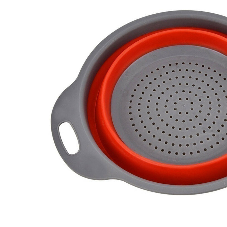 Folding Collapsible Silicone Colander Strainer