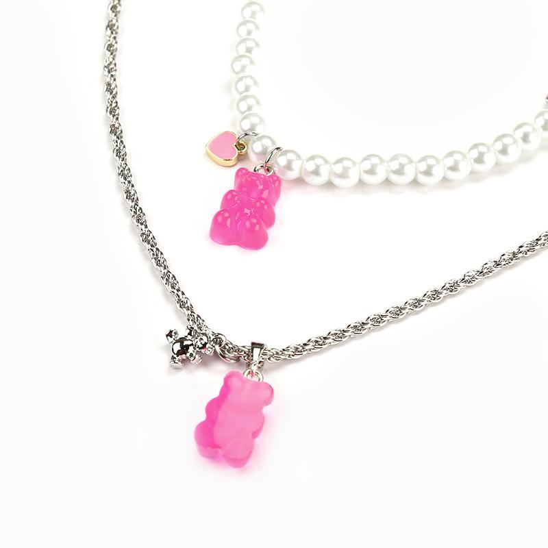 Candy Bear Pearl Necklace