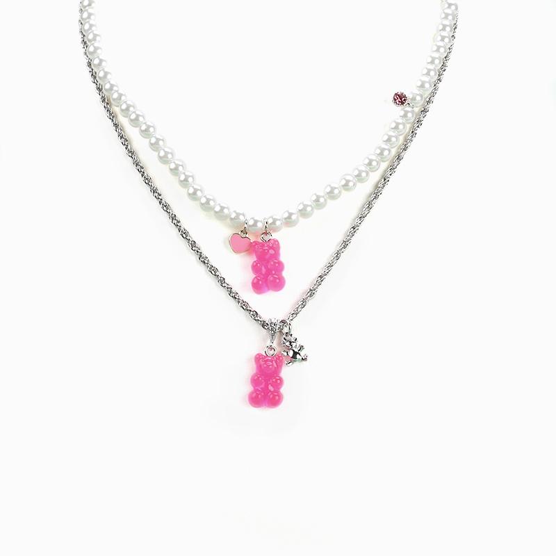 Candy Bear Pearl Necklace