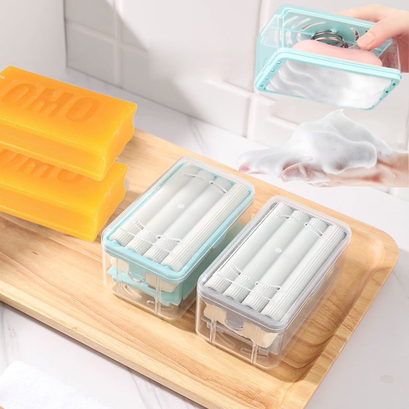 Multifunctional Laundry Soap Dish Rub-free Soap Box(3 pc)