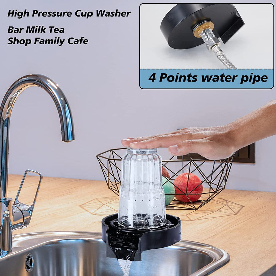 High Pressure Automatic Glass Cup Washer Bar Cup Cleaner – Sensaccessories
