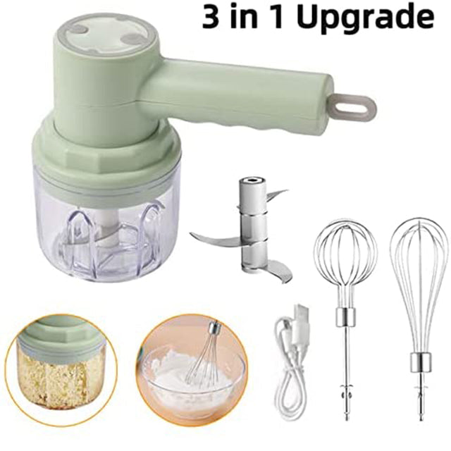 3 In 1 Electric Blender Automatic Egg Whisk Milk Cream Beater