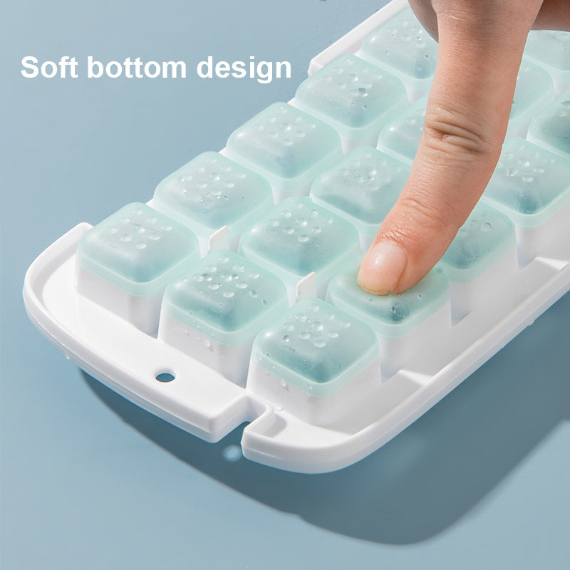 Press Type Silicone Ice Cube Making Mould Box